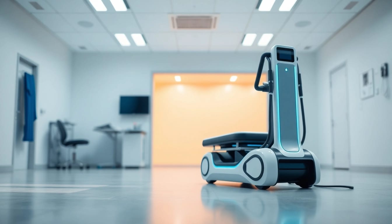 deus medical fortschrittliches Therapiegerät in einem modernen klinischen Umfeld