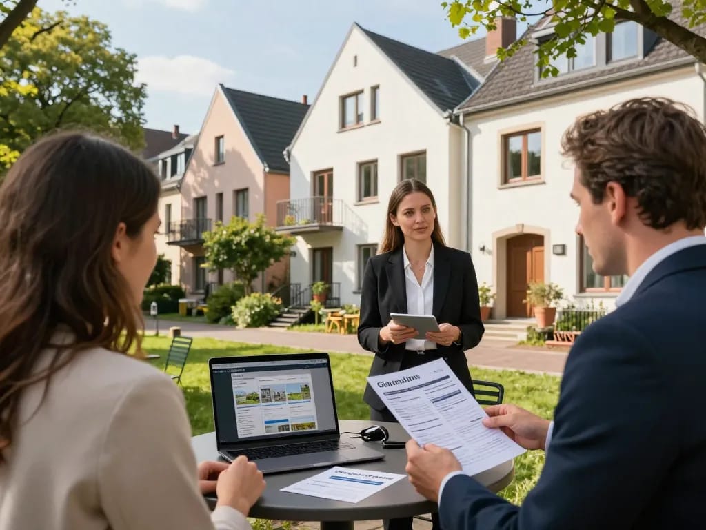 Immobilienmakler Frankfurt Ginnheim präsentiert Immobilien in einer einladenden städtischen Umgebung.