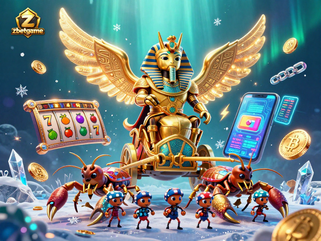 Experience thrilling slot action with zbetgame's colossal characters and shimmering crypto coins.