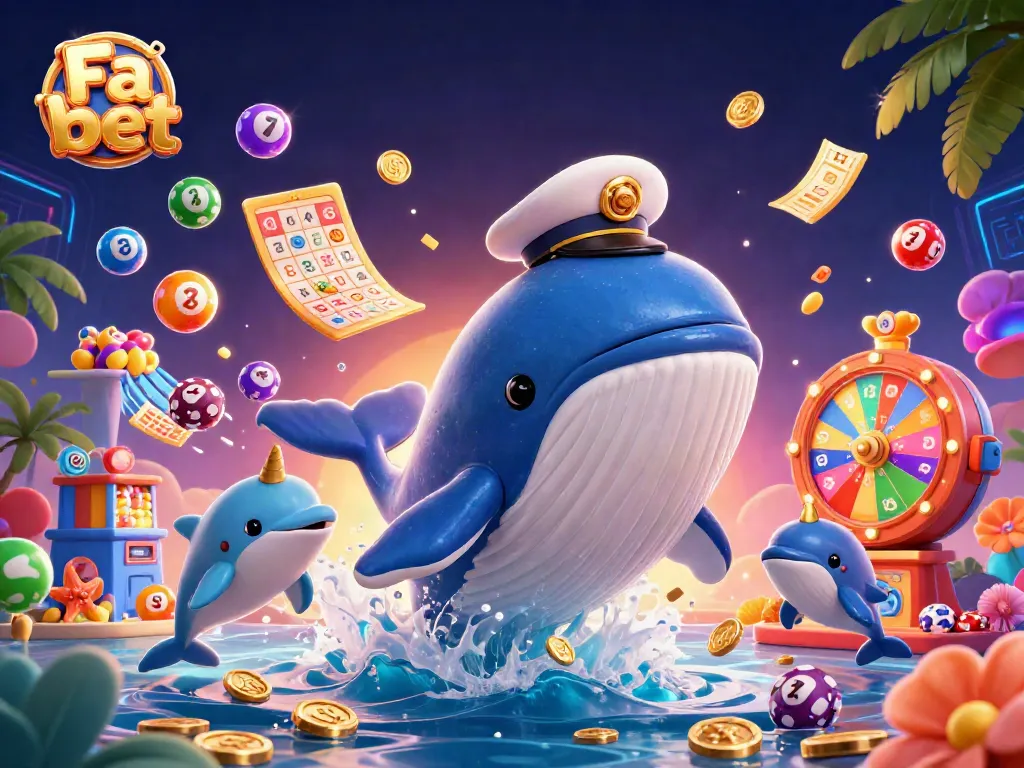 Engage in exciting Fa bet gaming with whales, dolphins, and vibrant lottery elements!