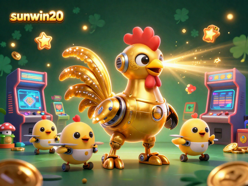Experience the excitement of sunwin20 with a vibrant 3D casino illustration featuring adventurous gaming elements.