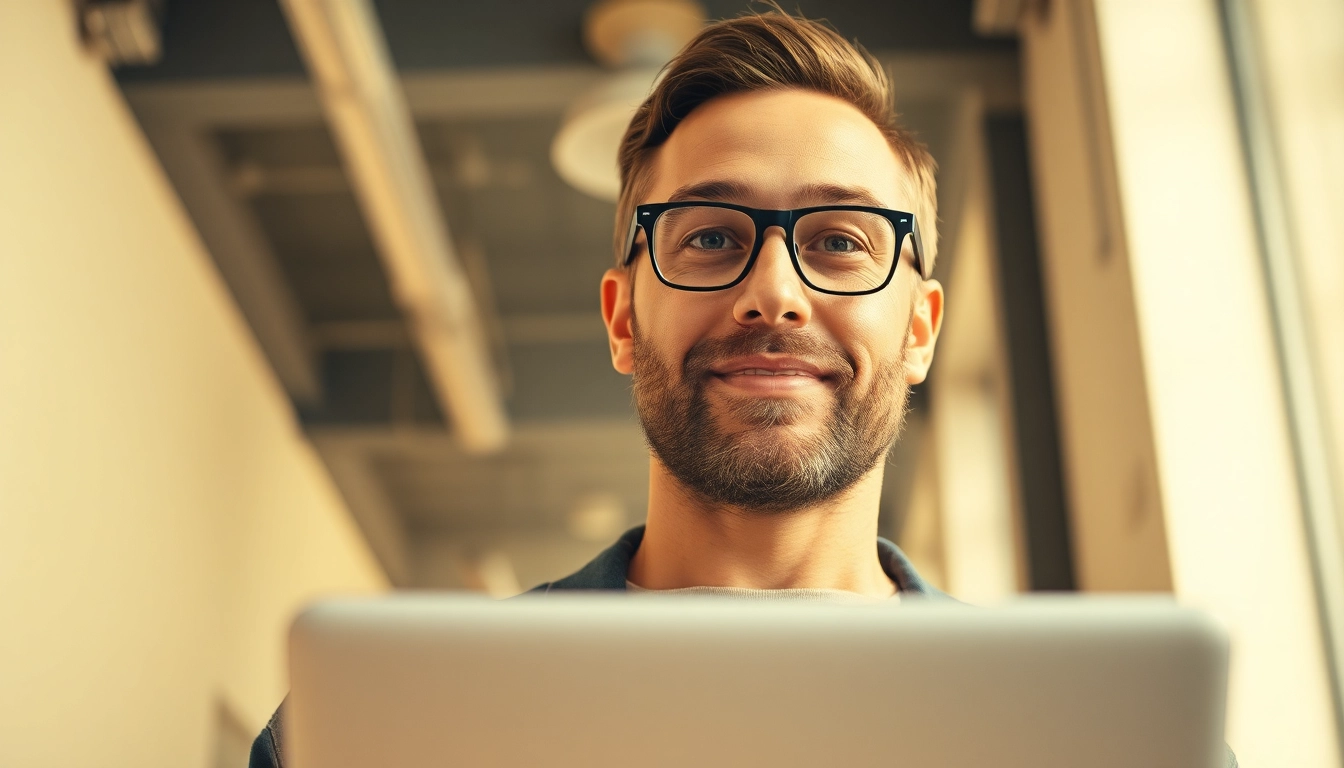 Eigeninitiative bei der Jobsuche: Ein motivierter Mensch schreibt Notizen am Laptop.
