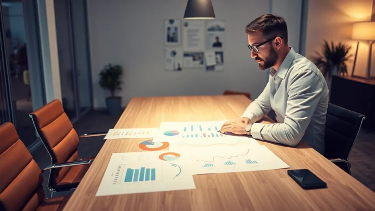 Unternehmensberatung und strategische Analyse durch einen Berater in einem modernen Büro