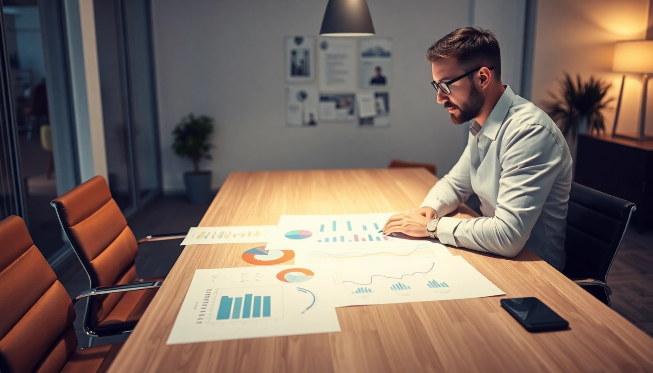 Unternehmensberatung und strategische Analyse durch einen Berater in einem modernen Büro