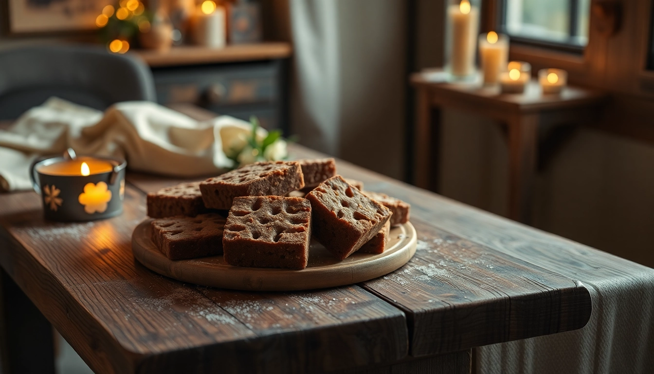 Leckere thc kekse frisch gebacken auf einem rustikalen Holztisch servieren.