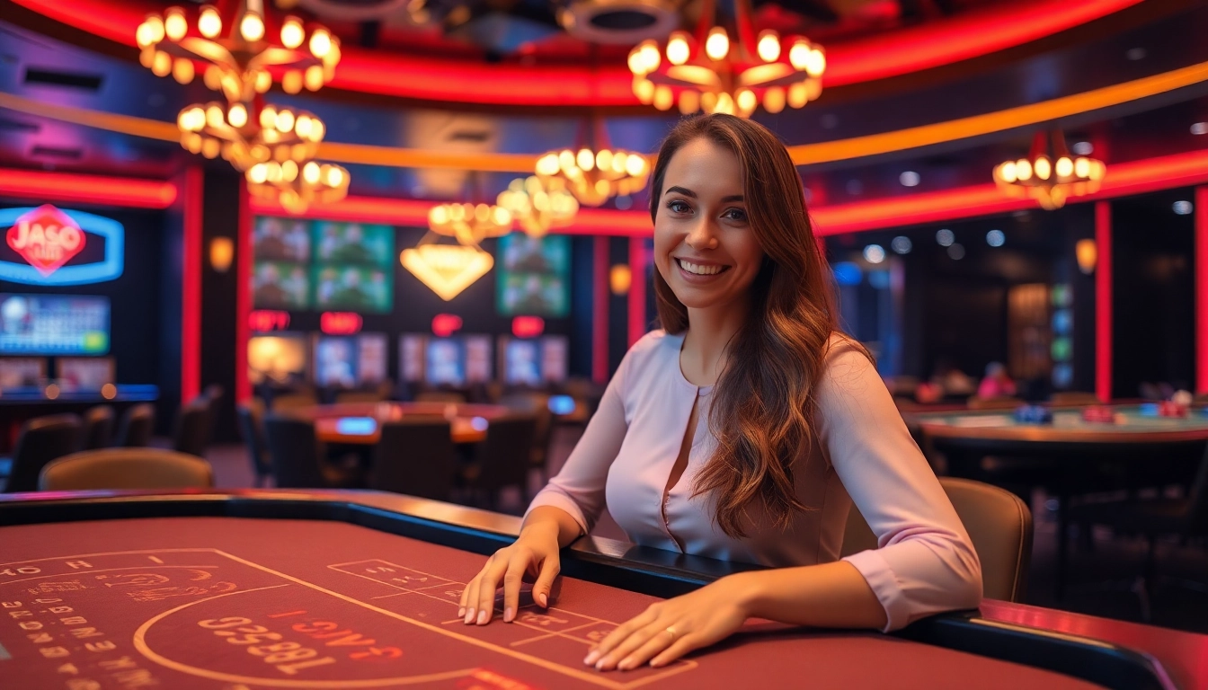 Spielen Sie im online casino ohne anmeldung an einem lebhaften Spieltisch mit fröhlichen Spielern.