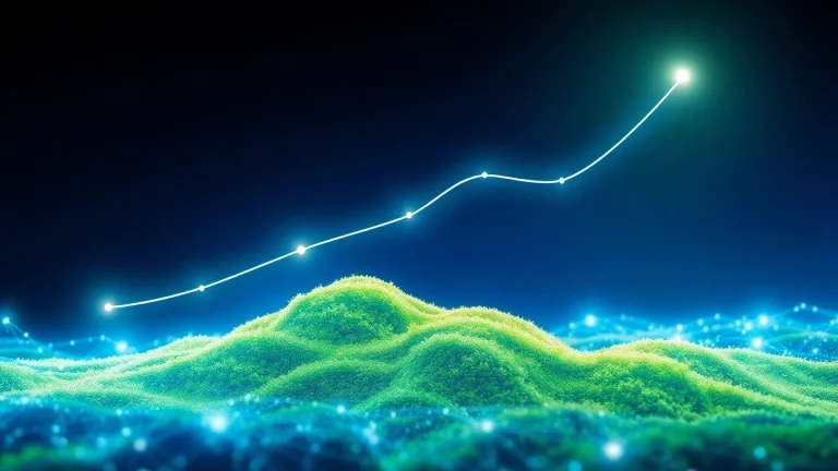 Visualisieren Sie den Web-Rang mit einem dynamischen Diagramm, das den Aufstieg in den Suchmaschinenrankings zeigt.