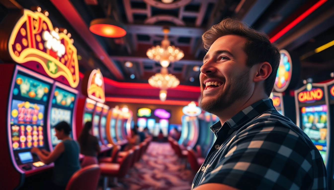 Feiern Sie spannende Gewinne im bonus casino mit lebendigen Spielautomaten und glücklichen Spielern.