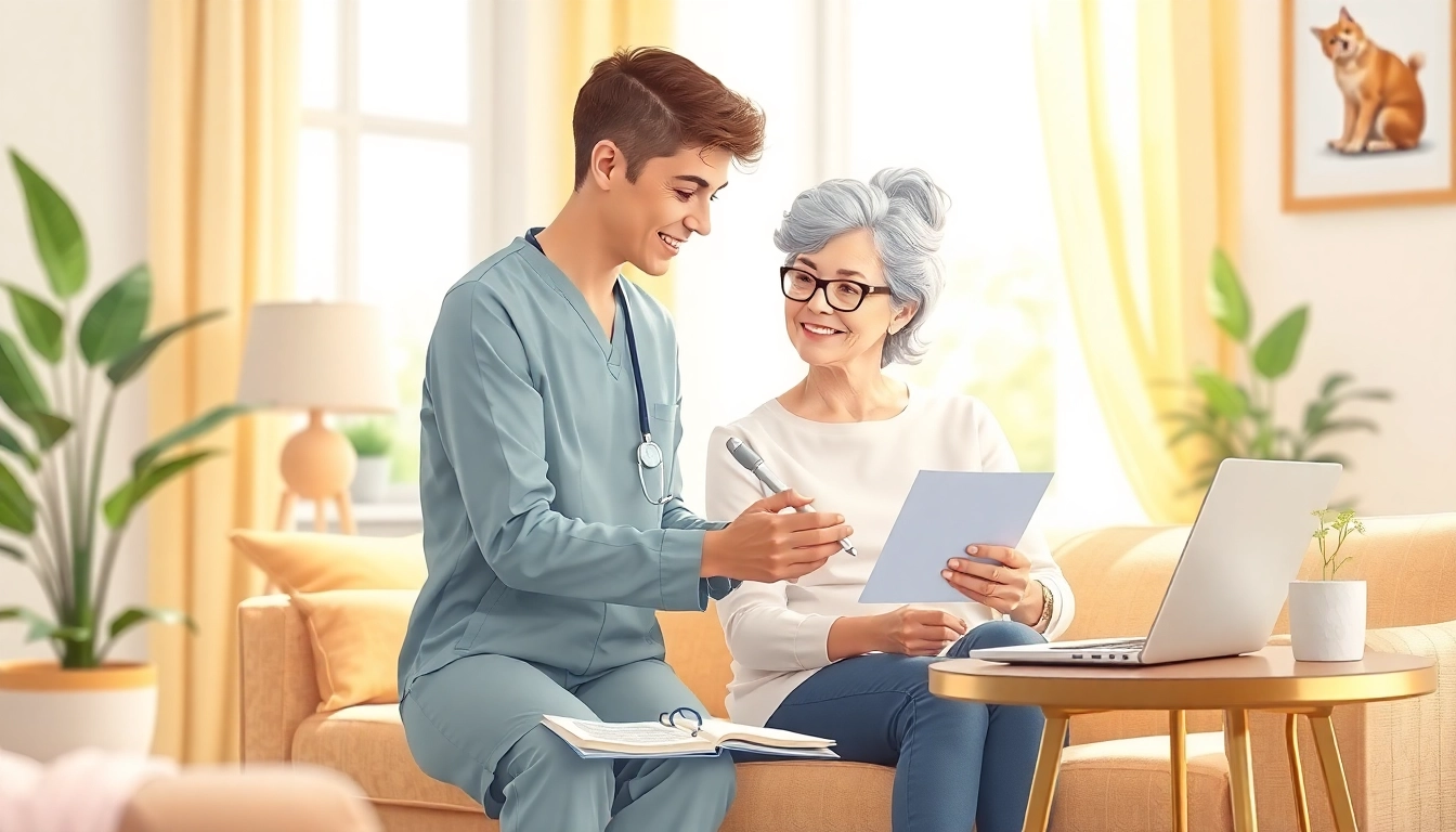 Discover effective marketing für pflegedienste strategies in a warm, engaging scene.