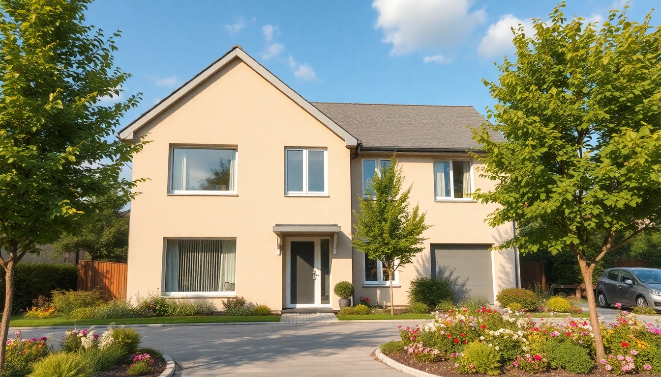 Haus kaufen: Modernes Einfamilienhaus in ruhiger Lage mit Garten und schöner Umgebung.