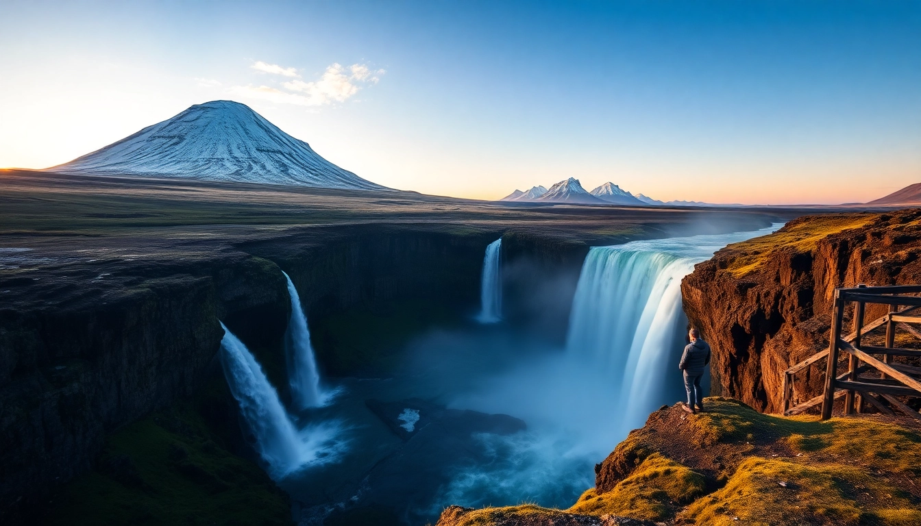 Erleben Sie eine beeindruckende Reise nach Island, die dramatische Wasserfälle und leuchtende Nordlichter zeigt.