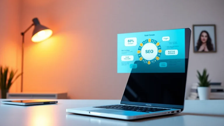 Optimieren Sie Ihre SEO.my Strategien mit datengestützten Insights in einem modernen Büro-Setup.