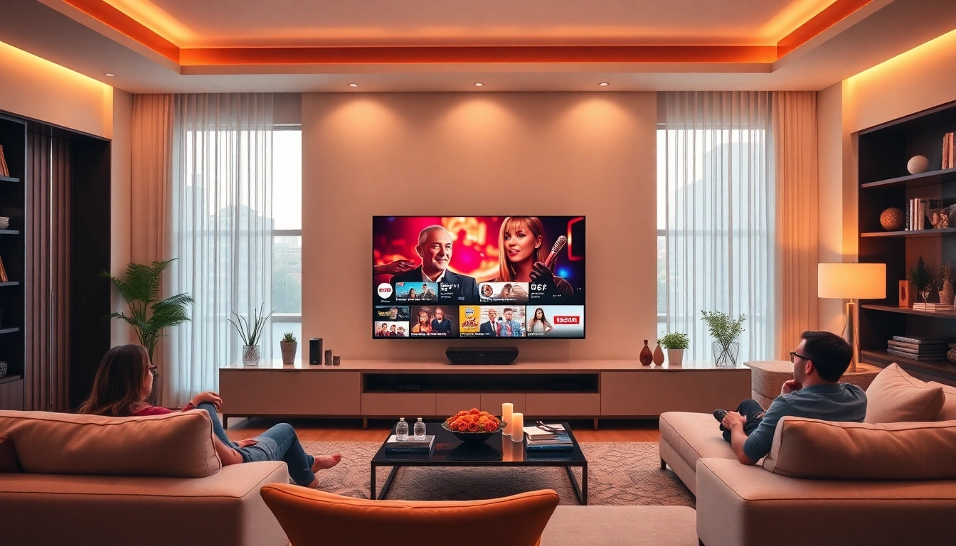 Enjoy seamless streaming and premium channels with IPTV kaufen in a cozy living room setting.