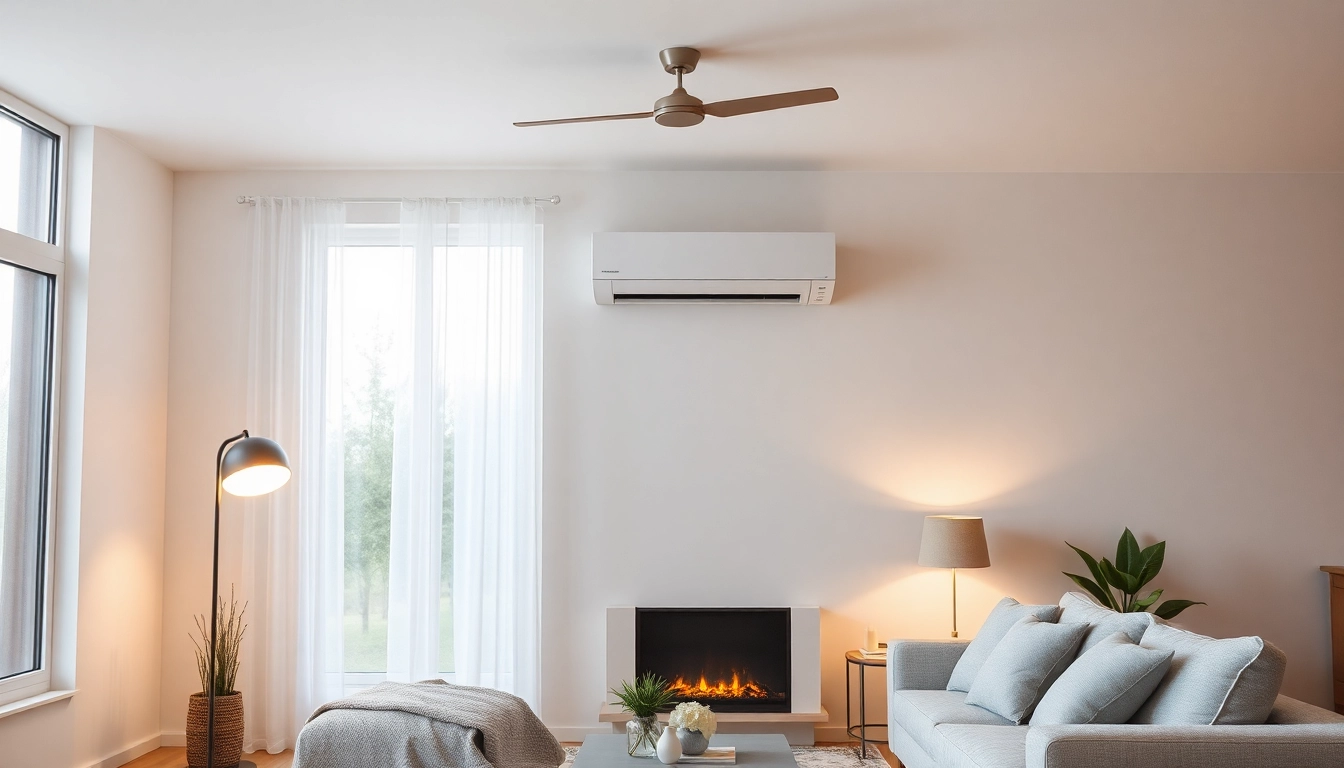 Detailaufnahme einer Split-Klimaanlage, die zeigt, wie Klima kosten optimiert werden können.