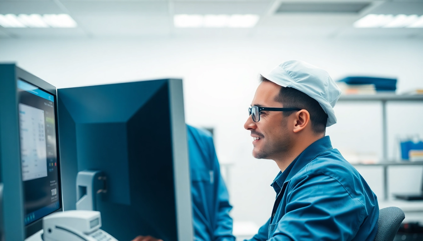 Effiziente Nutzung des Order entry Systems in einem modernen Labor zur schnellen Auftragserfassung.