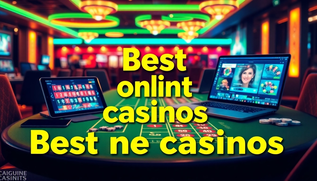 Explore thrilling gaming experiences at the best online casinos with vibrant casino games and digital devices.