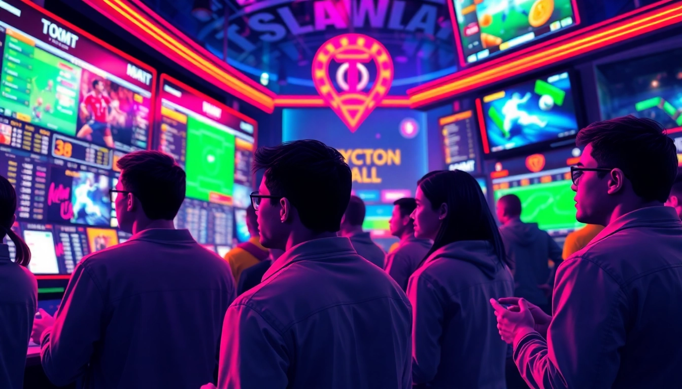 Experience the excitement of crypto betting with individuals engaged in dynamic betting activities on modern screens.