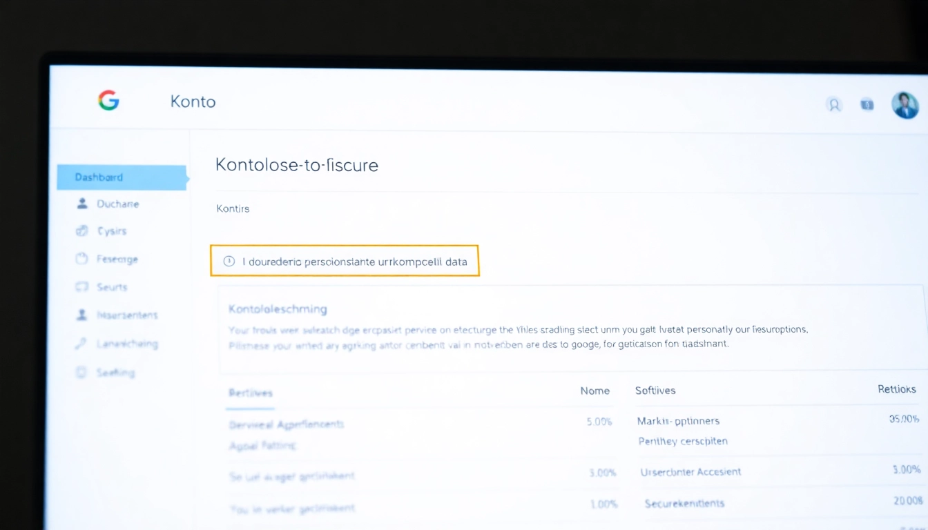 Schritt-für-Schritt-Anleitung zum Google Konto löschen auf dem Bildschirm, der Datenschutzoptionen präsentiert.