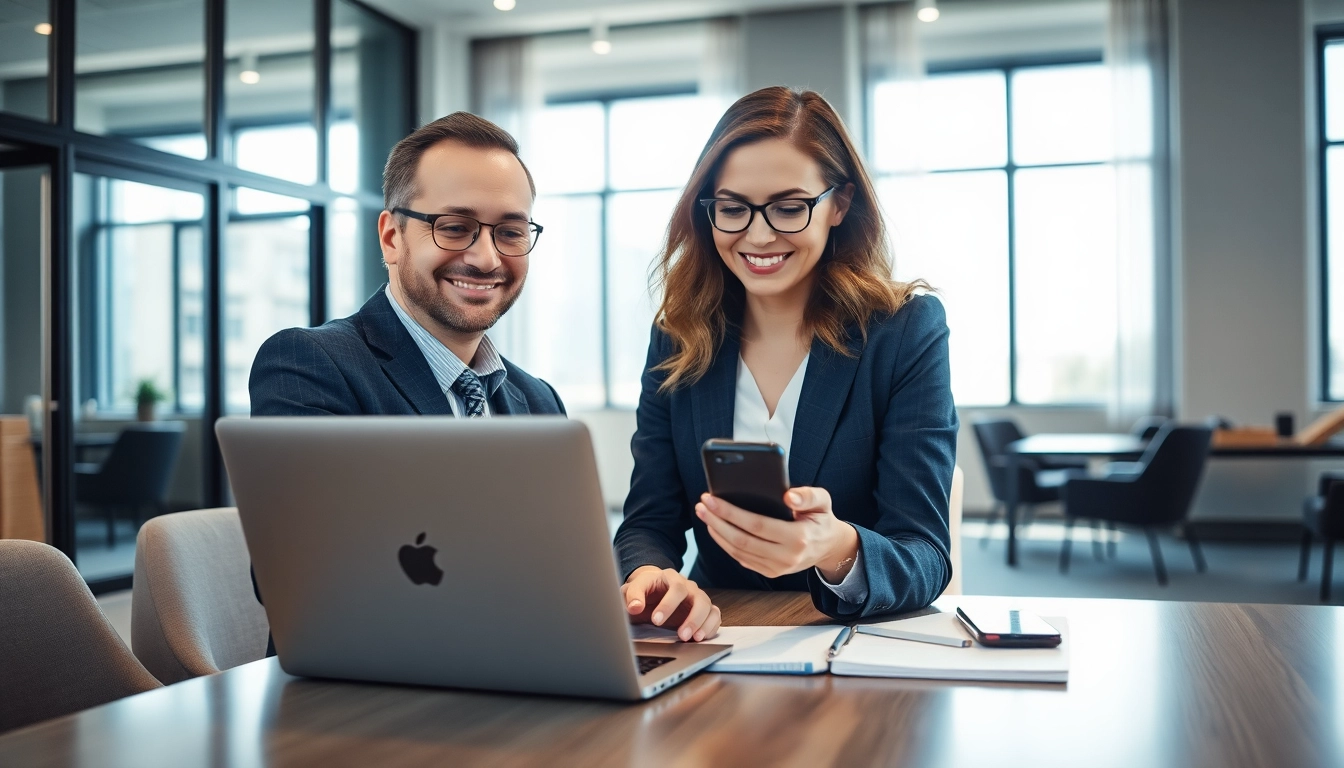 Portrait eines Headhunter IT, der in einem modernen Büro aktiv an Recruiting-Projekten arbeitet.