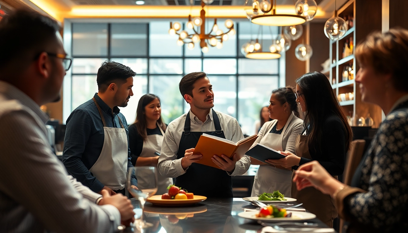 Professioneller Headhunter Gastronomie im Gespräch mit Köchen und Gastronomieexperten.