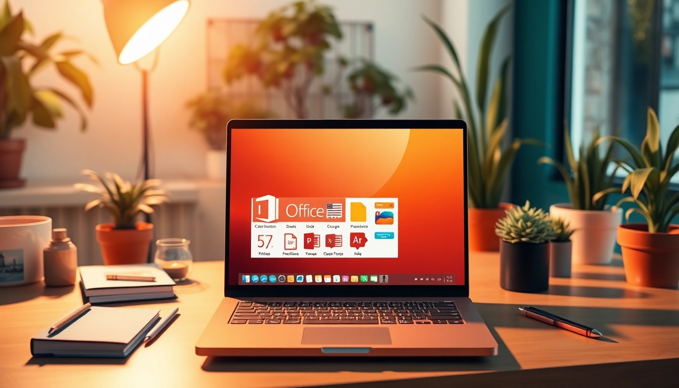 Entdecke die Office 2024 macOS Kompatibilität mit einem inspirierenden Arbeitsplatz, der die neuen Funktionen von Microsoft Office zeigt.