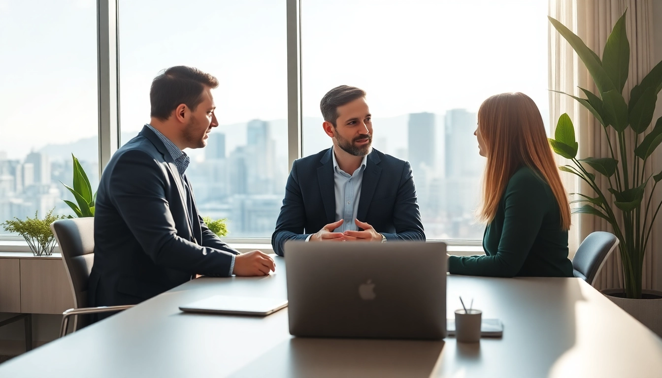 Headhunter Schweiz bei einer professionellen Beratungssitzung mit einem Kandidaten.