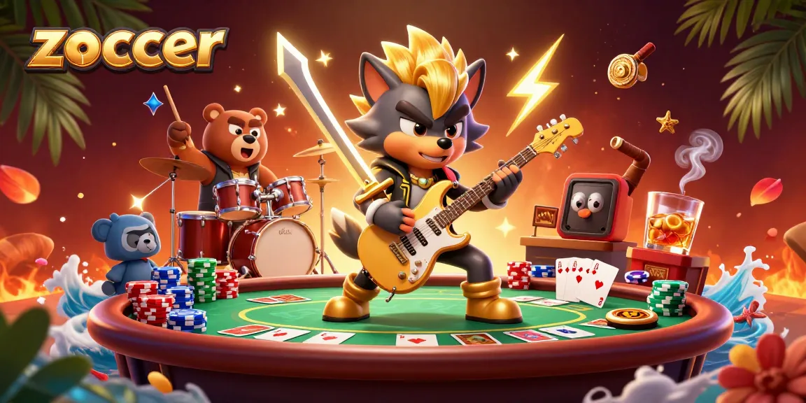 Zoccer engaging gameplay scene featuring cartoon characters in dynamic casino action.